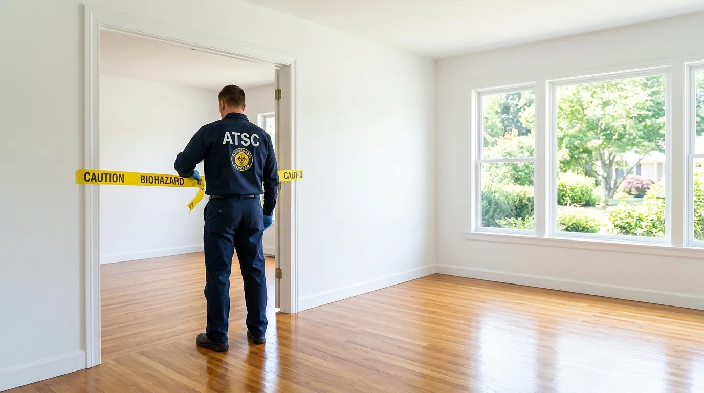 Certified biohazard cleanup crew performing Crime Scene Cleanup in Northbrook